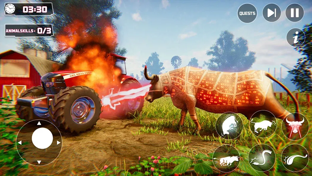 Scary Cow Simulator Rampage [MOD: безлимитные деньги и яростный режим] Screenshot 3