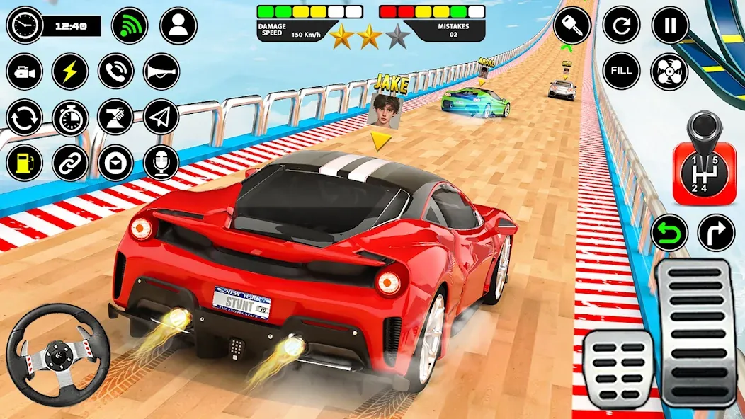 Crazy Ramp Car Stunt Master 3D [MOD: безлимитные деньги и все машины открыты] Screenshot 4