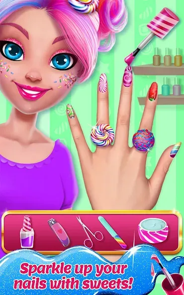 Candy Makeup Beauty Game [MOD: безлимитные деньги и макияж открыт] Screenshot 3