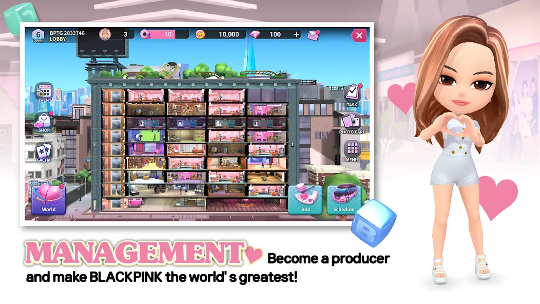BLACKPINK THE GAME [MOD: безлимитные ресурсы и премиум-уровни] Screenshot 3