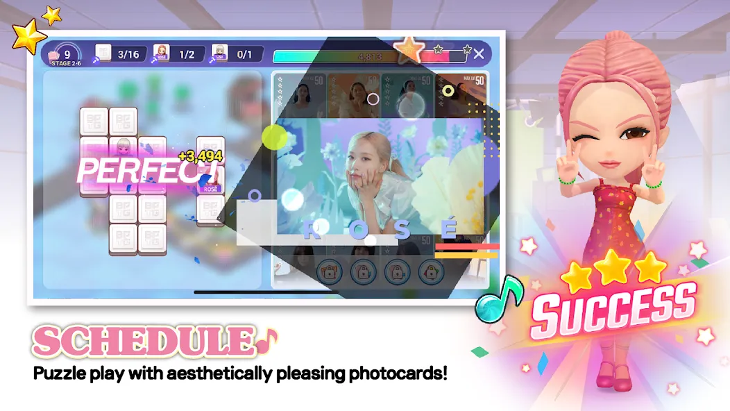 BLACKPINK THE GAME [MOD: безлимитные ресурсы и премиум-уровни] Screenshot 4
