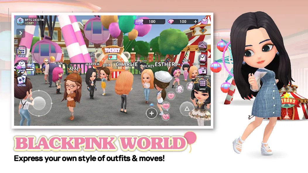 BLACKPINK THE GAME [MOD: безлимитные ресурсы и премиум-уровни] Screenshot 5