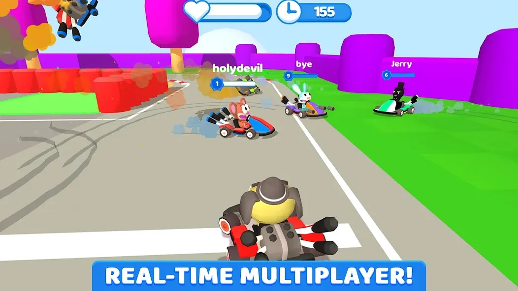 SmashKarts.io [MOD: безлимитные монеты и турбоускорение] Screenshot 1