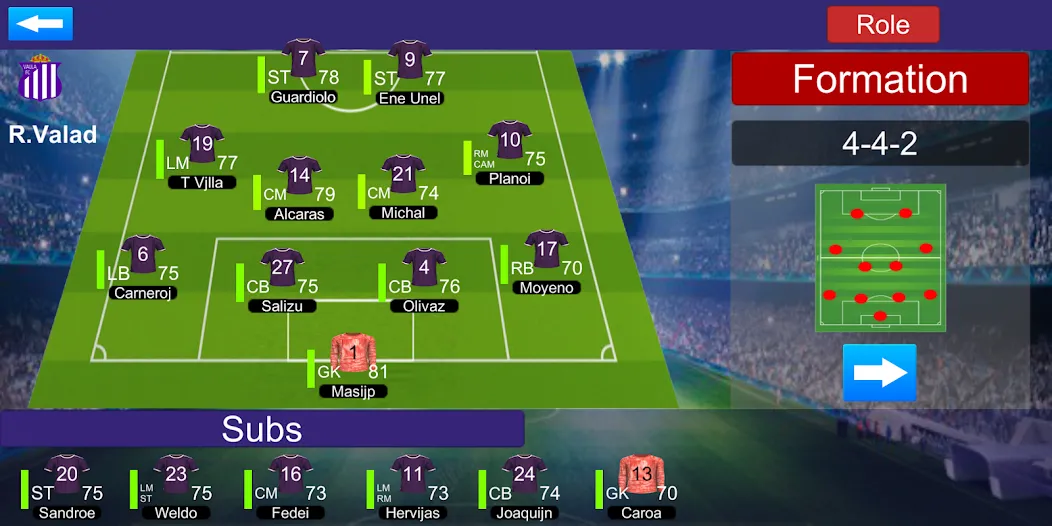 World League Soccer [MOD: безлимитные деньги и все команды открыты] Screenshot 5