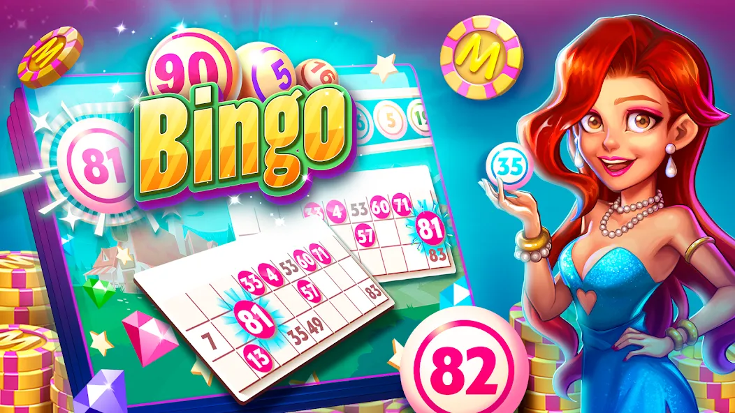 MundiGames: Bingo Slots Casino [MOD: безлимитные монеты и бесплатные вращения] Screenshot 4