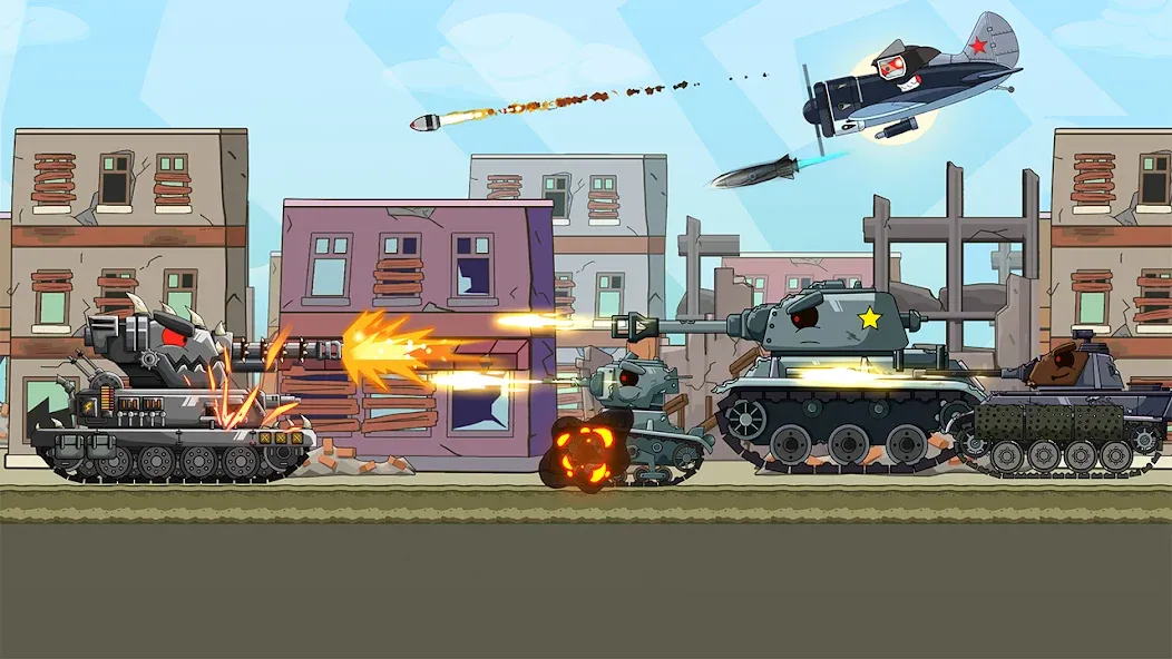 Tank Arena Steel Battle [MOD: много денег и мощная броня] Screenshot 3