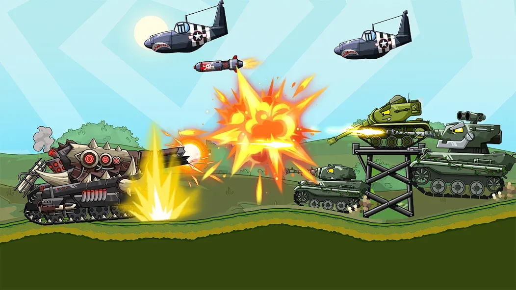 Tank Arena Steel Battle [MOD: много денег и мощная броня] Screenshot 4
