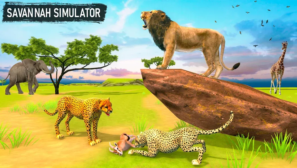 Savanna Safari: Land of Beasts [MOD: безлимитные деньги и открыты все животные] Screenshot 1