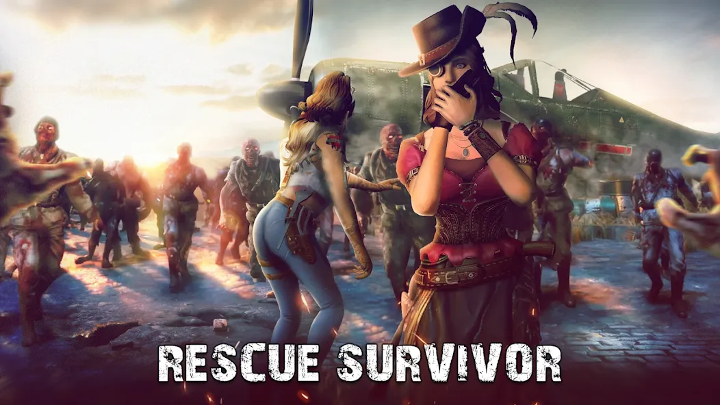 Dead Empire: Zombie War [MOD: много денег и ресурсов] Screenshot 4