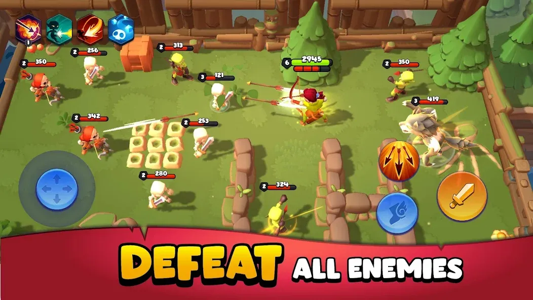 Loot Heroes: Fantasy co-op RPG [MOD: безлимитные монеты и усиленное снаряжение] Screenshot 1