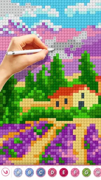 Cross Stitch Masters [MOD: без рекламы и все узоры открыты] Screenshot 1