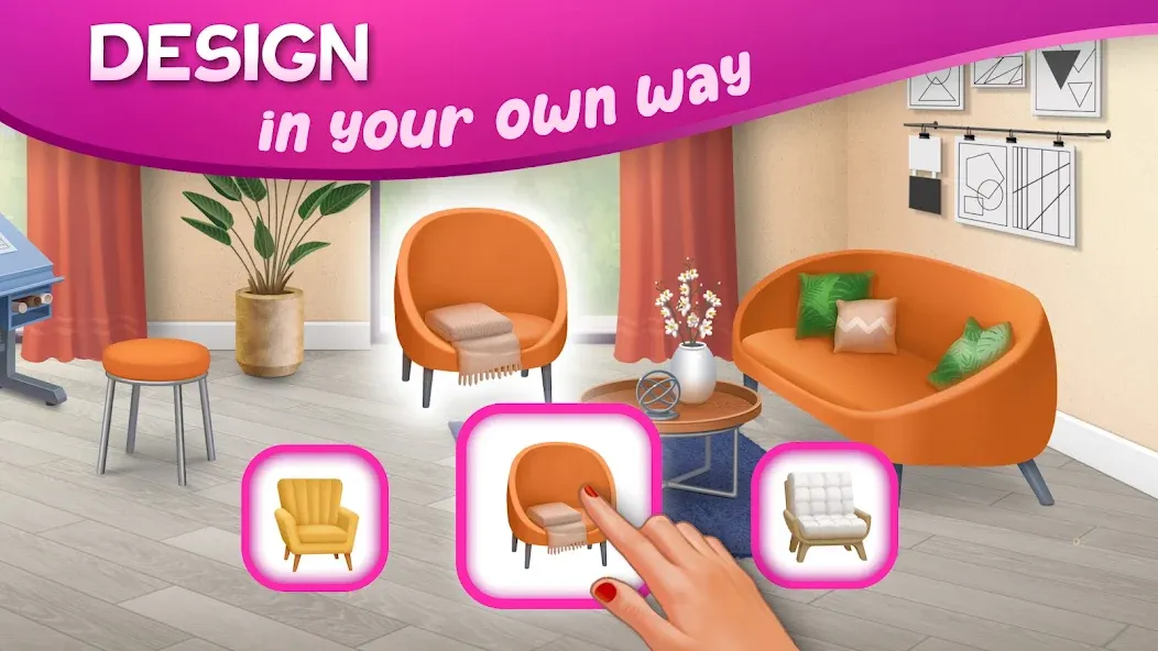 DesignVille: Merge &amp; Story [MOD: безлимитные деньги и энергия] Screenshot 3