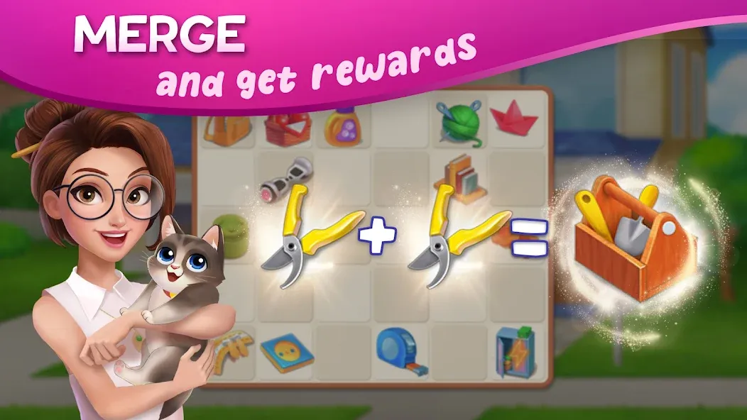 DesignVille: Merge &amp; Story [MOD: безлимитные деньги и энергия] Screenshot 4