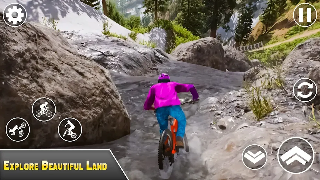 BMX Bicycle Games Offroad Bike [MOD: безлимитные деньги и топовый байк] Screenshot 1