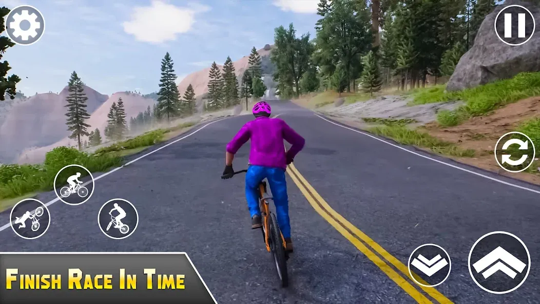 BMX Bicycle Games Offroad Bike [MOD: безлимитные деньги и топовый байк] Screenshot 3