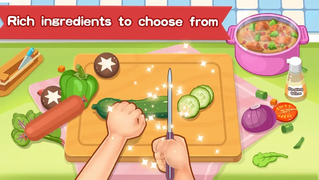 Happy Kitchen World [MOD: безлимитные монеты и все рецепты открыты] Screenshot 2
