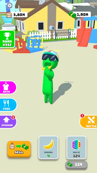 Eating Hero: Clicker Food Game [MOD: безлимитные монеты и ускоренная прокачка] Screenshot 1