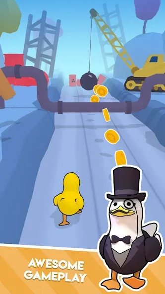 Duck On The Run [MOD: безлимитные монеты и ускорение] Screenshot 2