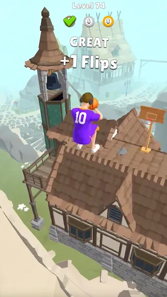 Hoop World: Flip Dunk Game 3D [MOD: безлимитные деньги и все уровни открыты] Screenshot 4