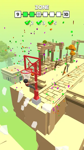 Flip Dunk [MOD: безлимитные деньги и открыты все уровни] Screenshot 2