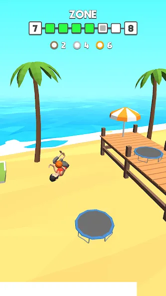 Flip Dunk [MOD: безлимитные деньги и открыты все уровни] Screenshot 4