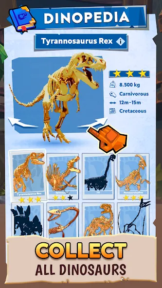 Dino Quest 2: Dinosaur Fossil [MOD: безлимитные монеты и все раскопки открыты] Screenshot 4