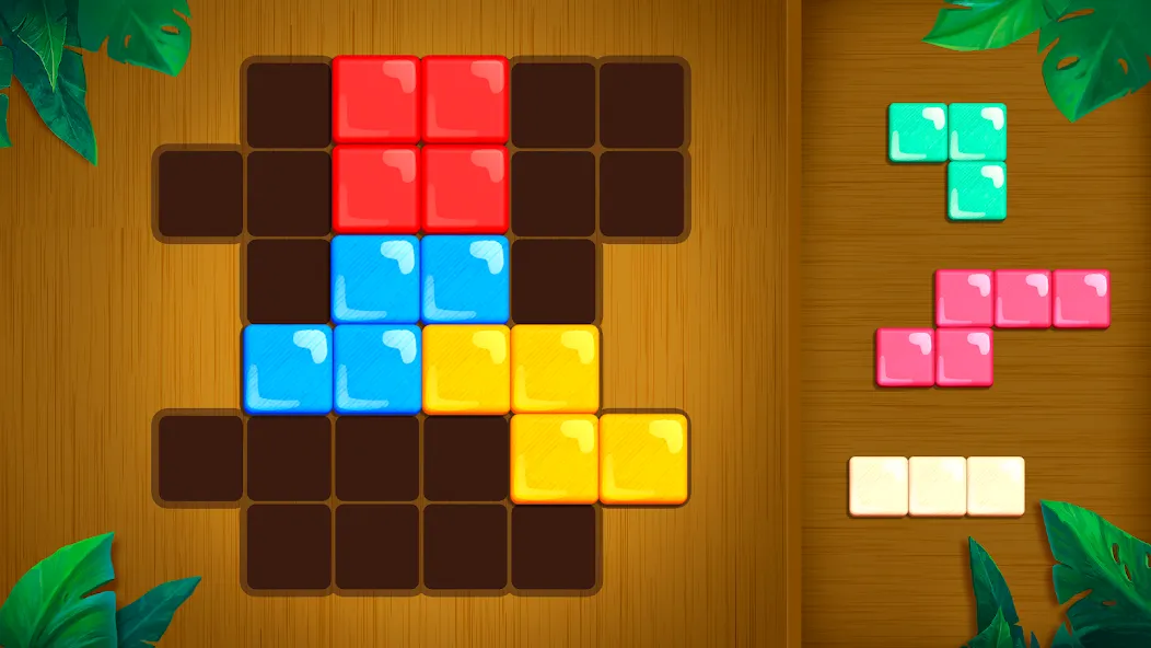 Block King - Brain Puzzle Game [MOD: безлимитные подсказки и ходы] Screenshot 1