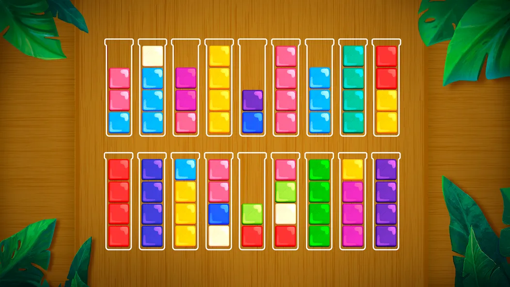 Block King - Brain Puzzle Game [MOD: безлимитные подсказки и ходы] Screenshot 3