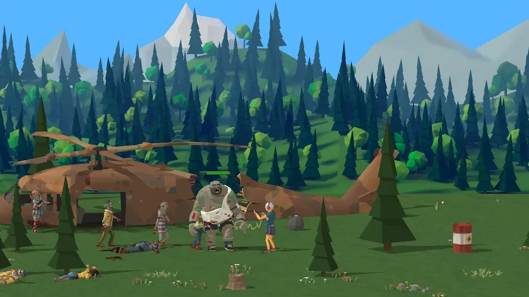 Zombie Forest 3: Underground [MOD: безлимитные ресурсы и открыто всё] Screenshot 3