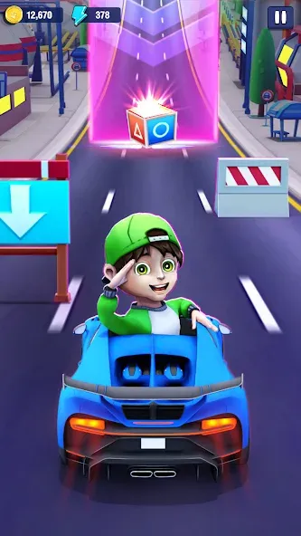 Mini Car Runner - Racing Games [MOD: безлимитные деньги и топливо] Screenshot 2