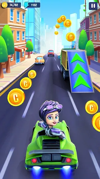 Mini Car Runner - Racing Games [MOD: безлимитные деньги и топливо] Screenshot 5