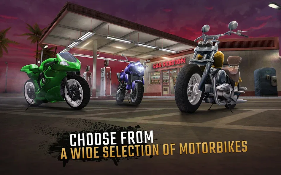 Moto Rider GO: Highway Traffic [MOD: безлимитные деньги и топливо] Screenshot 2