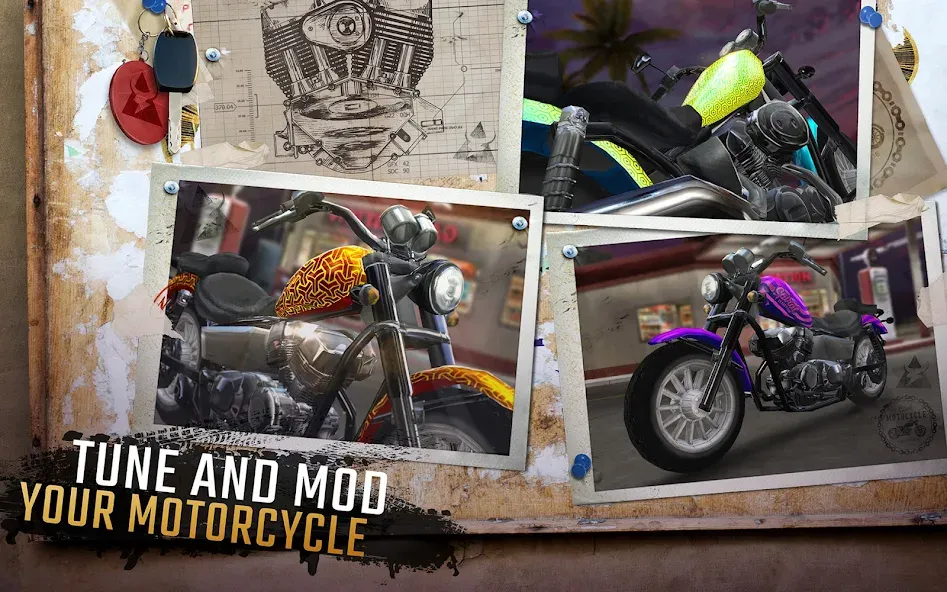 Moto Rider GO: Highway Traffic [MOD: безлимитные деньги и топливо] Screenshot 4