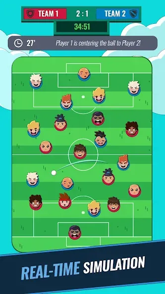 Merge Football Manager: Soccer [MOD: безлимитные деньги и усиленная команда] Screenshot 1