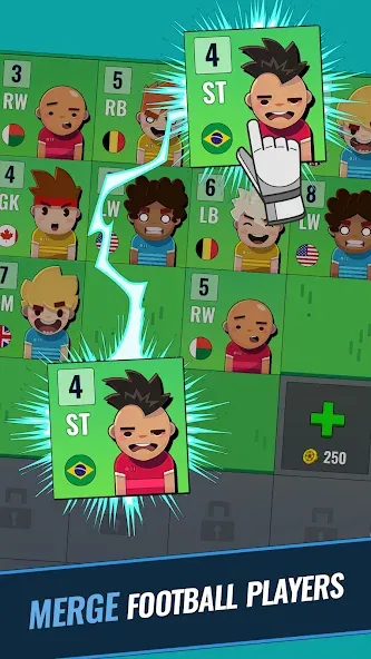 Merge Football Manager: Soccer [MOD: безлимитные деньги и усиленная команда] Screenshot 2