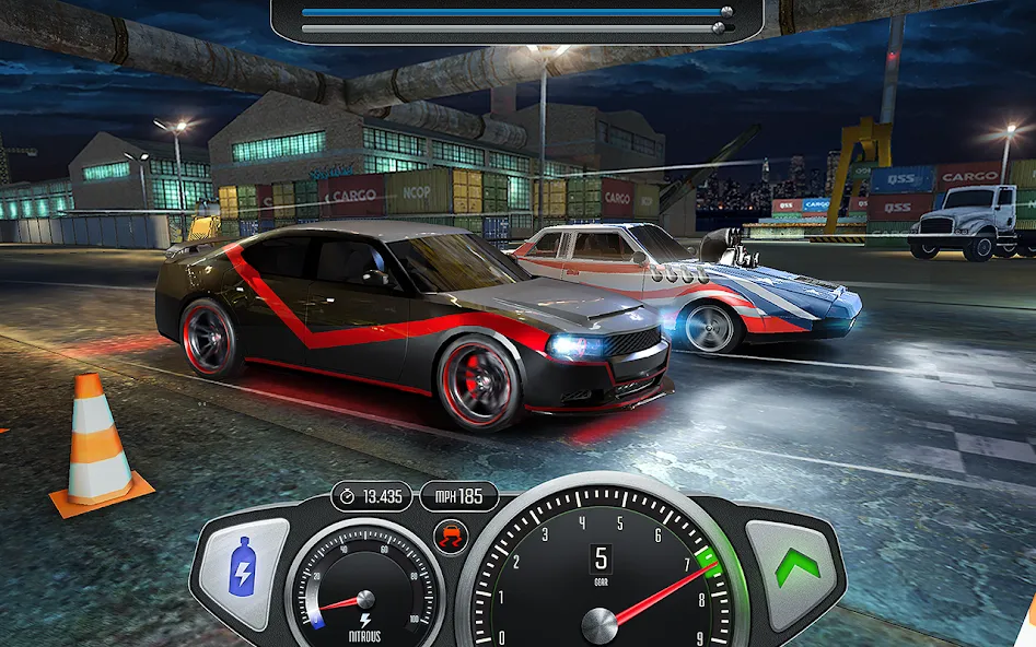 TopSpeed: Drag &amp; Fast Racing [MOD: безлимитные деньги и топливо] Screenshot 1