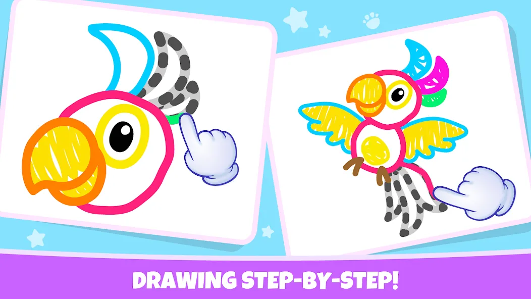 Drawing for kids! Toddler draw [MOD: все рисунки и цвета открыты] Screenshot 3