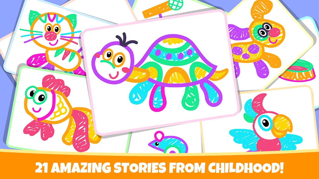 Drawing for kids! Toddler draw [MOD: все рисунки и цвета открыты] Screenshot 5