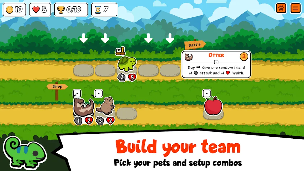 Super Auto Pets [MOD: много монет и все питомцы открыты] Screenshot 1