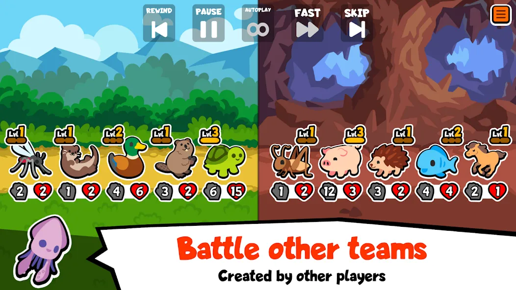 Super Auto Pets [MOD: много монет и все питомцы открыты] Screenshot 2