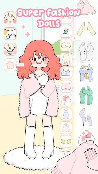 Lovely Doll : Dress Up Game [MOD: милые наряды и безлимитные монеты] Screenshot 1
