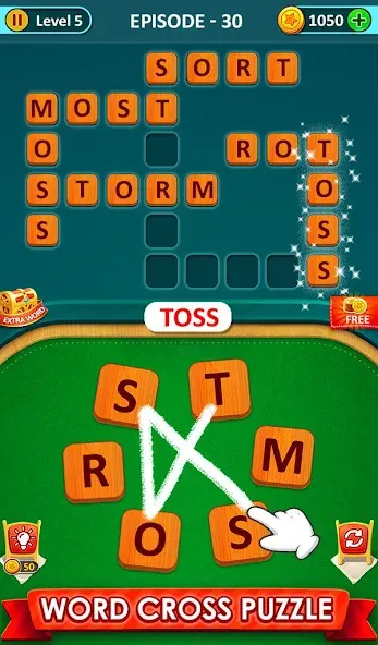 Word Game 2024 - Word Connect [MOD: безлимитные подсказки и монеты] Screenshot 5