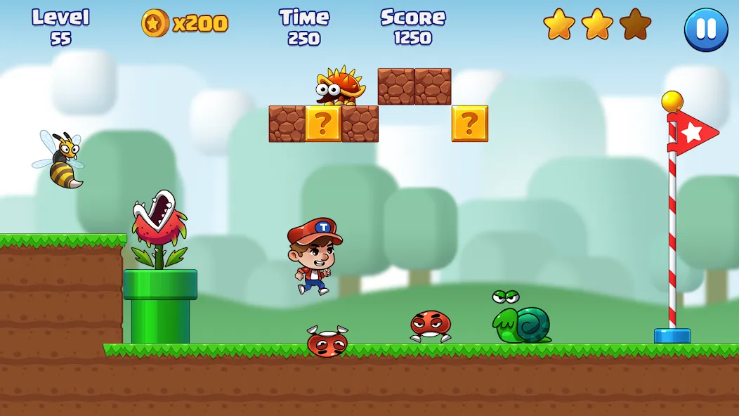 Super Bill World-Fun Adventure [MOD: безлимитные монеты и открытые уровни] Screenshot 1
