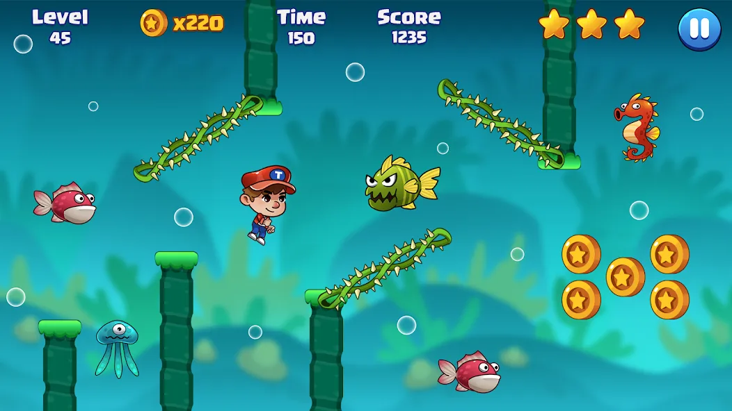 Super Bill World-Fun Adventure [MOD: безлимитные монеты и открытые уровни] Screenshot 5
