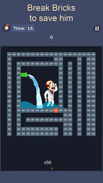 Bricks and Balls-Brick Crusher [MOD: безлимитные жизни и усиленные шарики] Screenshot 2