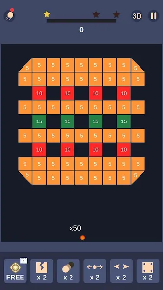 Bricks and Balls-Brick Crusher [MOD: безлимитные жизни и усиленные шарики] Screenshot 3