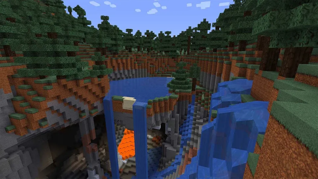 Mini Block Craft Realm Craft [MOD: бесконечные ресурсы и все постройки] Screenshot 4