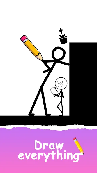 Save The Stick: Draw 2 Save [MOD: безлимитные подсказки и открыты все уровни] Screenshot 2