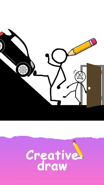 Save The Stick: Draw 2 Save [MOD: безлимитные подсказки и открыты все уровни] Screenshot 4