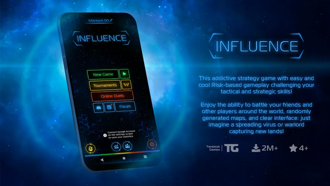 Influence [MOD: безлимитные ресурсы и открытые уровни] Screenshot 1